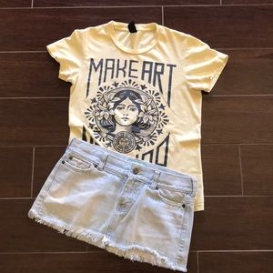 Hollister Mini Cutoff Jeans Skirt 🔥❤️